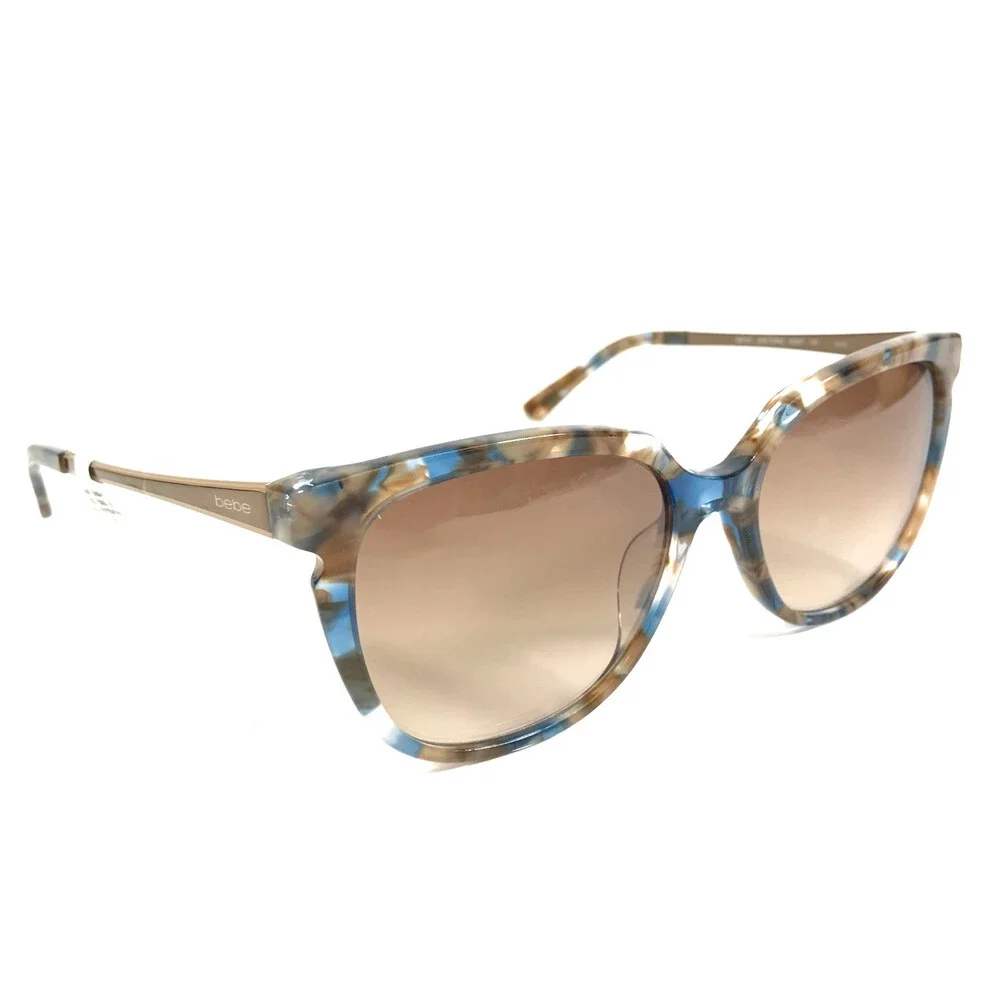 Bebe Sunglasses BB7205 200 TOPAZ Blue Brown Tortoise with Brown Gradient Lenses